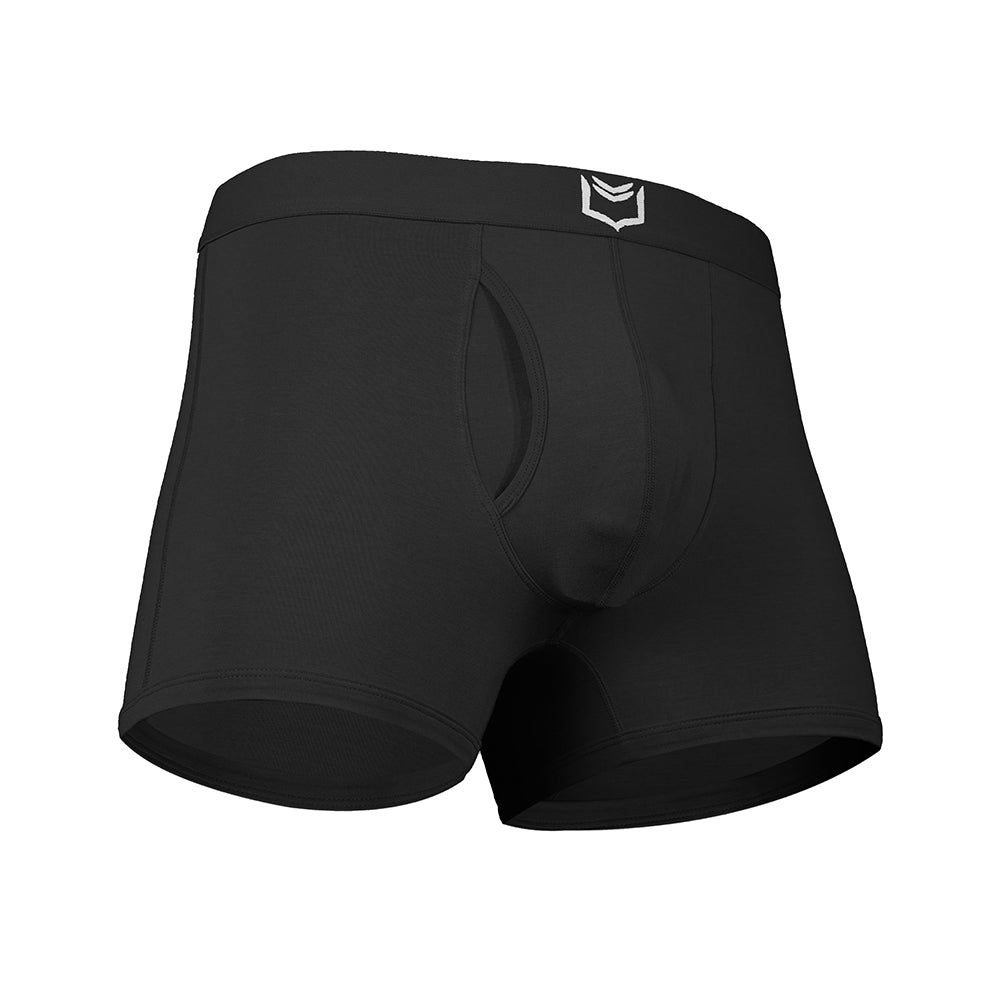 SHEATH 2.1 Men's Dual Pouch Trunks - Black