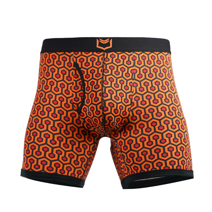 SHEATH 4.0 Dual Pouch Boxer Brief - Orange Hexagon