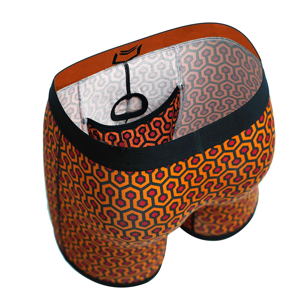 SHEATH 4.0 Dual Pouch Boxer Brief - Orange Hexagon