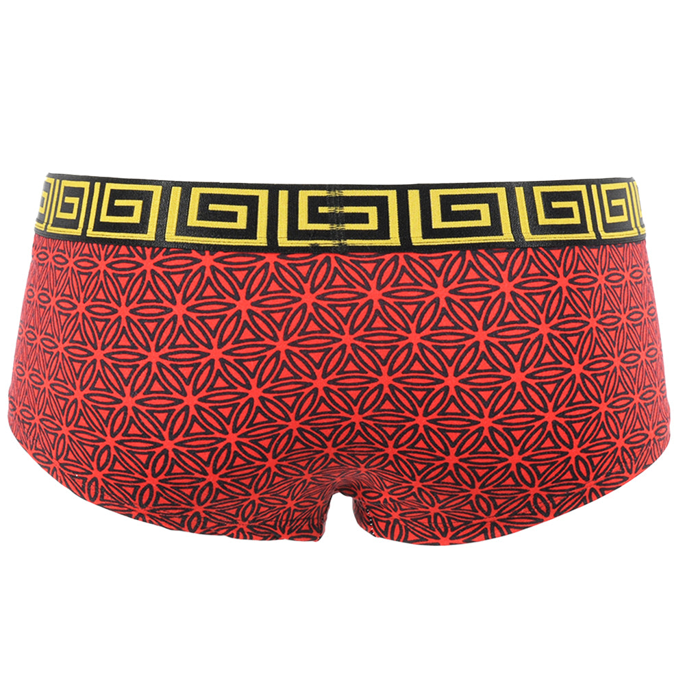 SHEATH Cheeky Boyshorts - Red Flower of Life