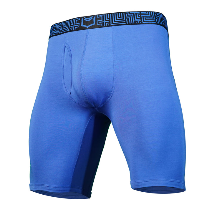 SHEATH V Blue Colossus Dual Pouch Sports Performance Boxer Brief